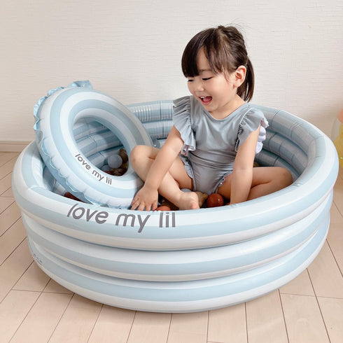 Love my lil スイムリング 浮き輪 50cm ストライプ ボーダー ラブマイリル
